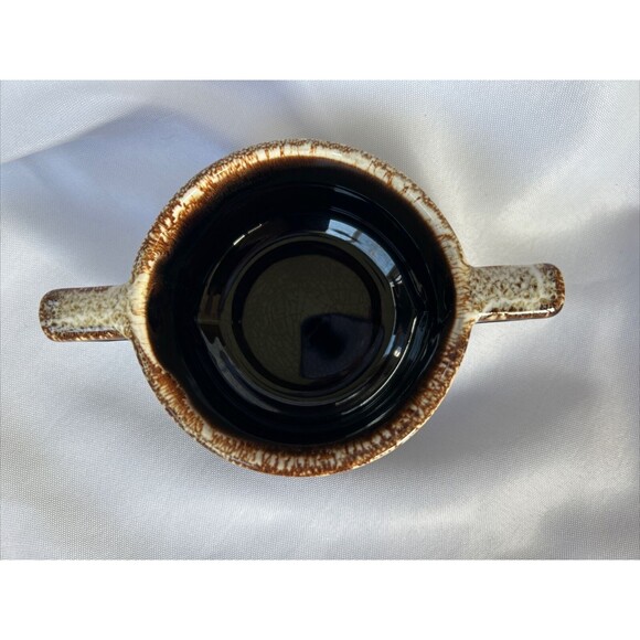 1970s Pfaltzgraff Open Sugar Bowl - Brown Drip - 2.5"H Vintage - Picture 3 of 8